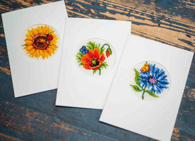 Summer Flowers Card (set of 3)