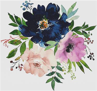 Navy and Mauve Arrangement