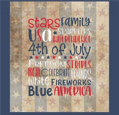 Subway Art - 4th of July 