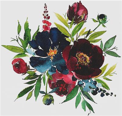 Navy and Wine Arrangement