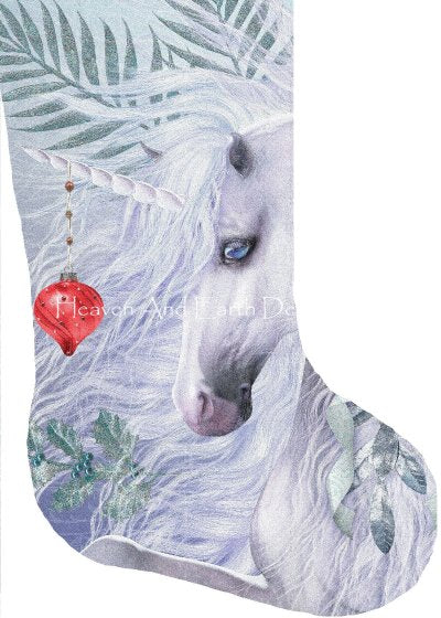 Stocking Christmas Unicorn