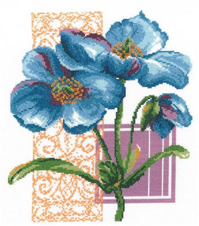 Cool Blue Poppies - Ursula Michael