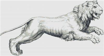 Leaping Lion