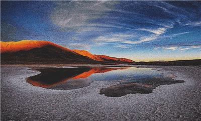 Salt Lake in the Andes