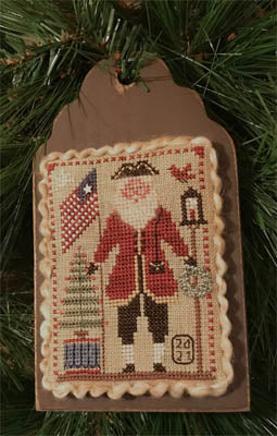 Flag Waving Santa - 2021 Santa Ornament