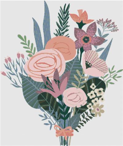 Purple and Pink Spring Bouquet