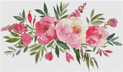 Scarlet Peony Arrangement