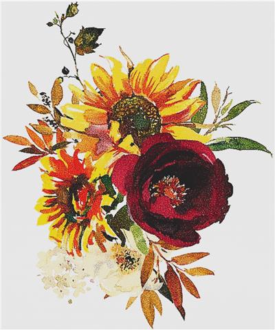 Sun and Wine Floral Arrangement