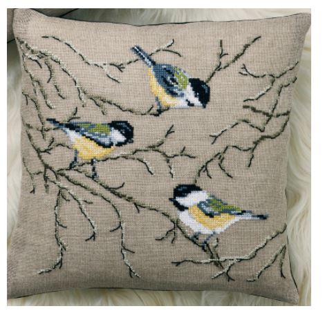 Chickadee Cushion 
