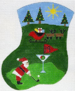 Golf Scene - Mr Santa