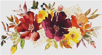 Maroon and Mustard Arrangement II