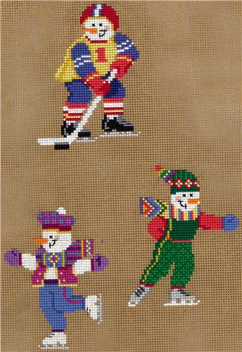 Sporty Snowmen Ornaments I
