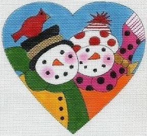 Snow Couple Heart