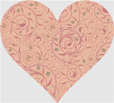Decorative Apricot Heart