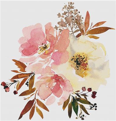 Peach and Yellow Floral Floral Arrangement I
