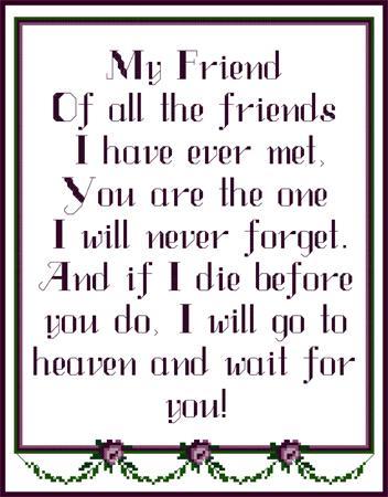 My Friend Sampler