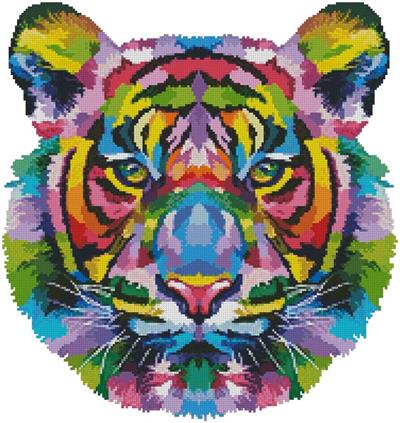 Mini Pop Art Tiger