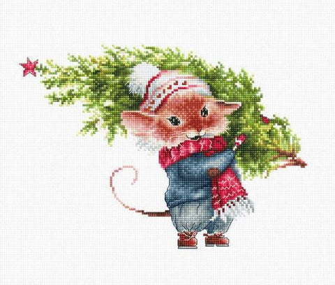 Mouse with Fir Tree
