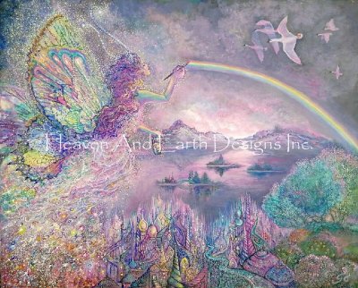 Painting a Rainbow - Josephine Wall