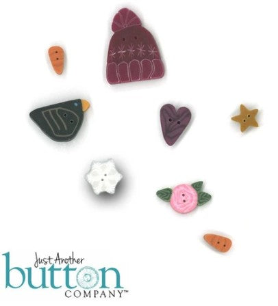 Snow - January Monthly Musing  Button Pack - JAB6781.G