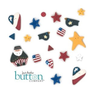 Stars and Stripes Forever Button Pack - JAB366.G