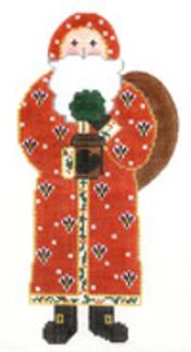 Santa w/Topiary - Red