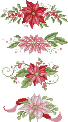 Poinsettia Borders