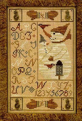 Snowman Button Sampler