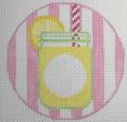 Monogram Round - Lemonade
