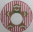 Monogram Round - Gingerbread Boy