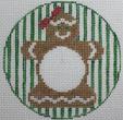 Monogram Round - Gingerbread Girl