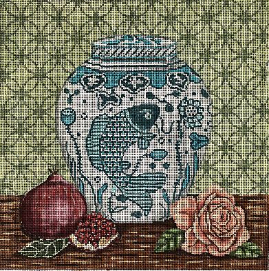 Koi Ginger Jar