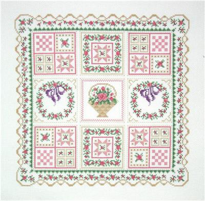 Rose Garland Quilt Sampler - Linda Bird