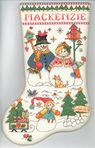 Snowy Day Stocking - Robin Kingsley