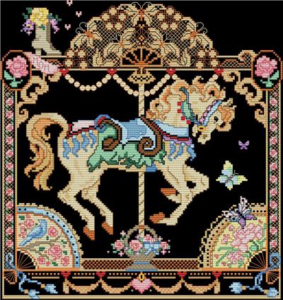 Mother's May Fancy Carousel Horse