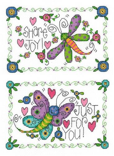 Garden Cuties Dragonfly and Butterfly