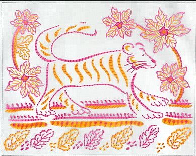 Indian Textile Inspired Lion