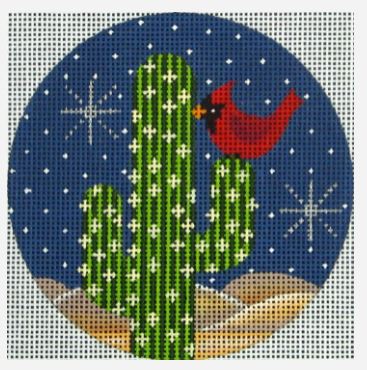 Cardinal/Cactus Ornament