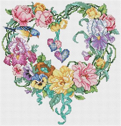 Floral Heart Wreath