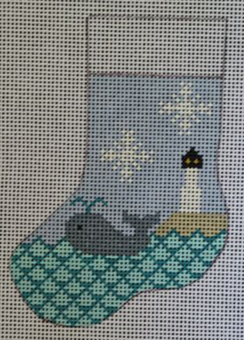 Whale/Light House Mini Stocking