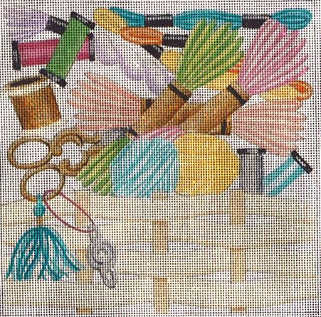 Stitchers Basket Eye Glass Case