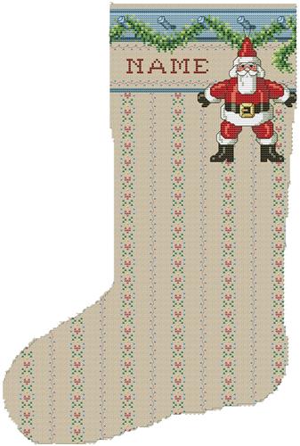 Garland Cuff Heirloom Stocking