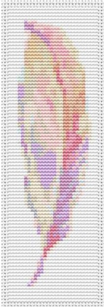 Pastel Feather Bookmark