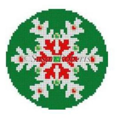 Snowflake - Emerald Jeweled