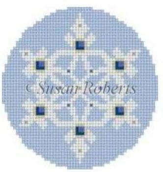 Snowflake - Light Blue Jeweled