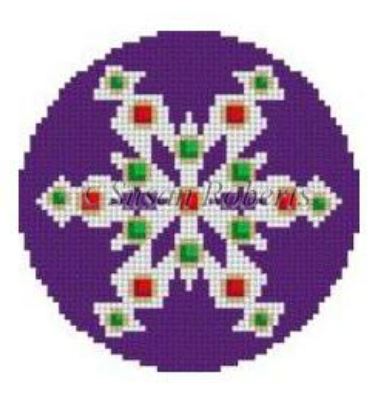 Snowflake - Purple Jeweled