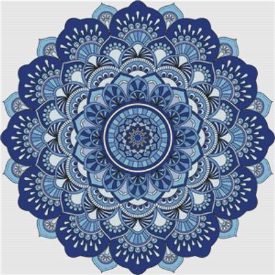 Blue Boho Mandala