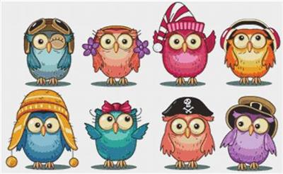 Cute Buho Owls