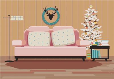 Cozy Christmas Setting