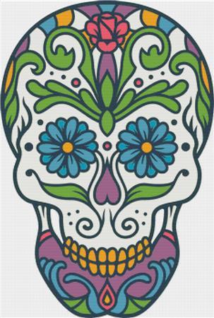 Colourful Sugar Skull